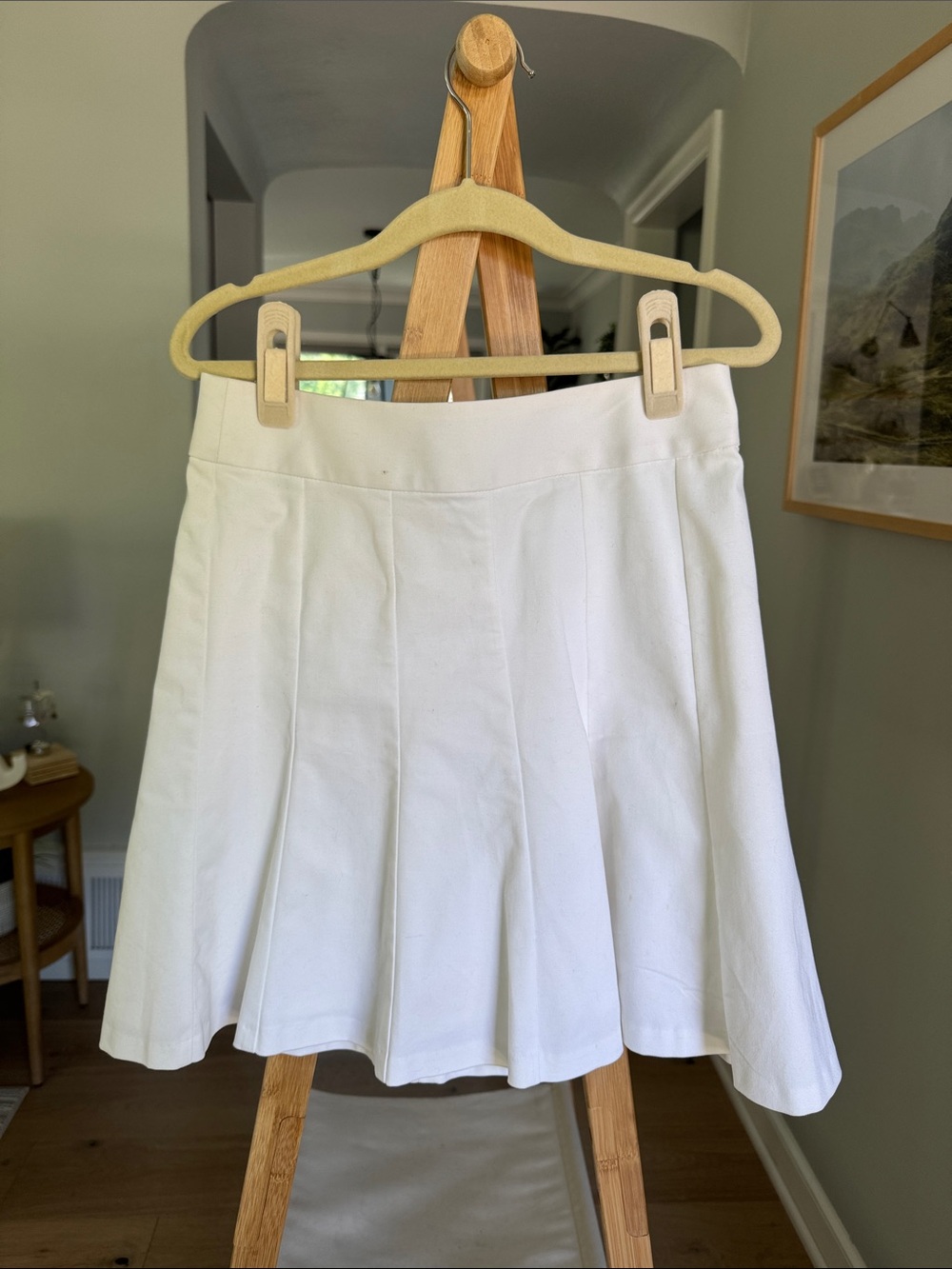 Banana Republic White Circle Skirt
